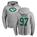 Davalo NY.Jets #97 Harrison Phillips Player Gray LOGO Pullover Hoodies Limited Game Stitched Jerseys