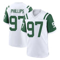 Davalo NY.Jets #97 Harrison Phillips Player White Classic Home Game Stitched Jerseys