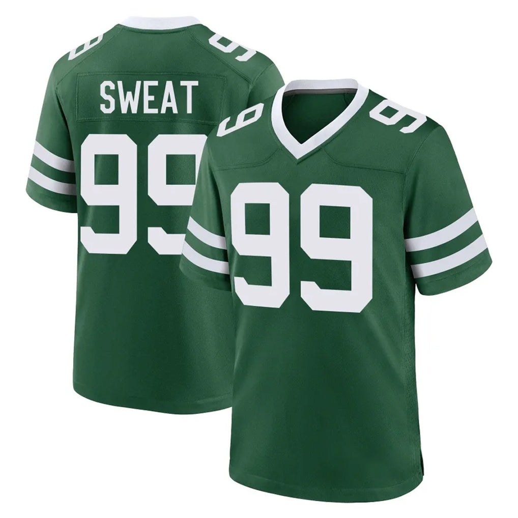 Davalo NY.Jets #99 T'Vondre Sweat Player Green Legacy Home Game Stitched Jerseys
