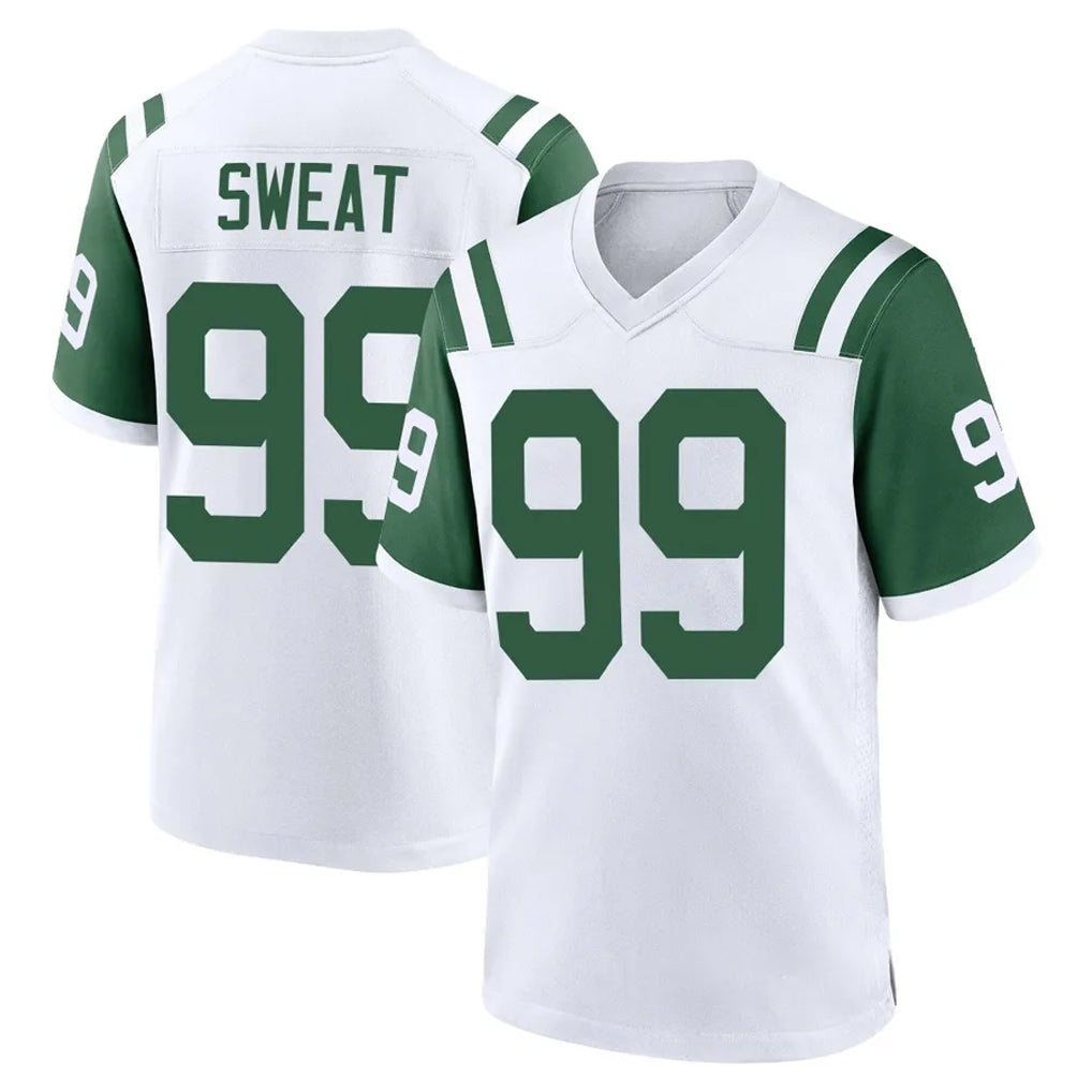 Davalo NY.Jets #99 T'Vondre Sweat Player White Classic Home Game Stitched Jerseys