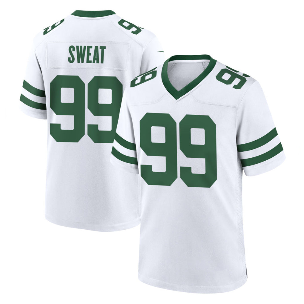 Davalo NY.Jets #99 T'Vondre Sweat Player White Legacy Home Game Stitched Jerseys