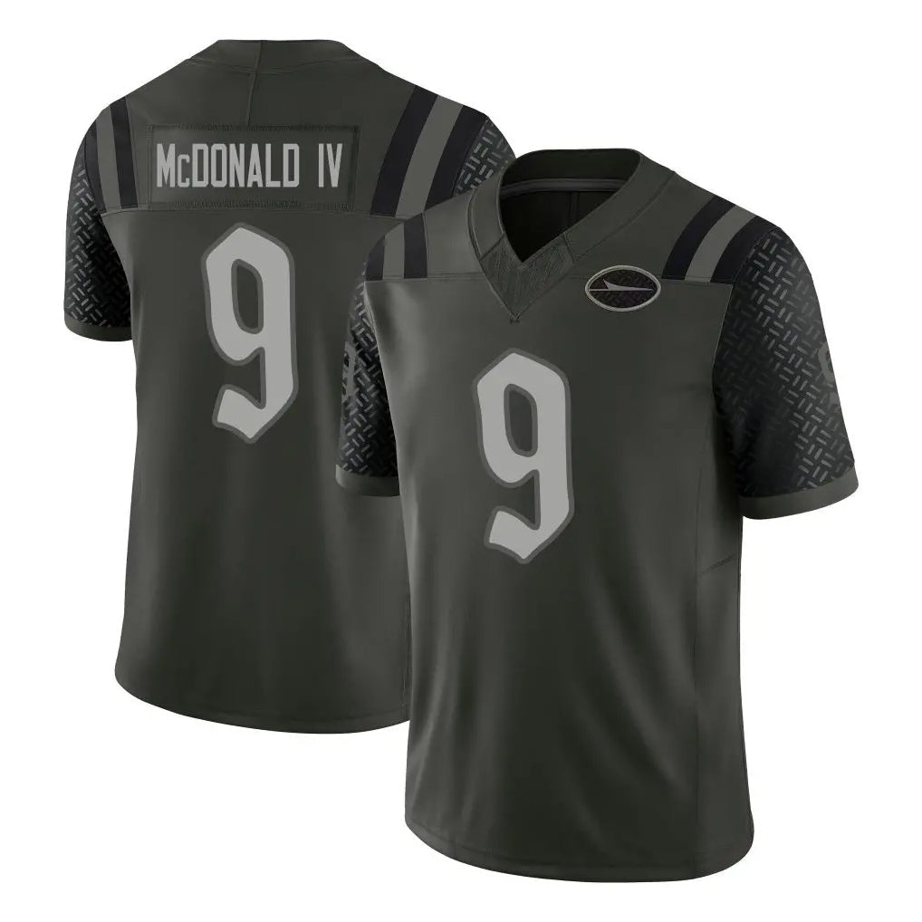 Davalo NY.Jets #9 Will McDonald IV Player Green Limited 2025 Rivalries Collection Home Game Stitched Jerseys