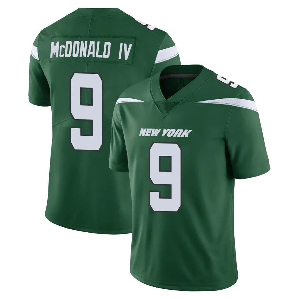 Davalo NY.Jets #9 Will McDonald IV Player Green Limited Vapor Home Game Stitched Jerseys