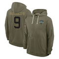 Davalo NY.Jets #9 Will McDonald IV Player Olive Salute to Service Pullover Hoodies Limited Stitched Jerseys