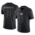 Davalo NY.Jets #9 Will McDonald IV Player Stealth Black Limited Reflective Home Game Stitched Jerseys