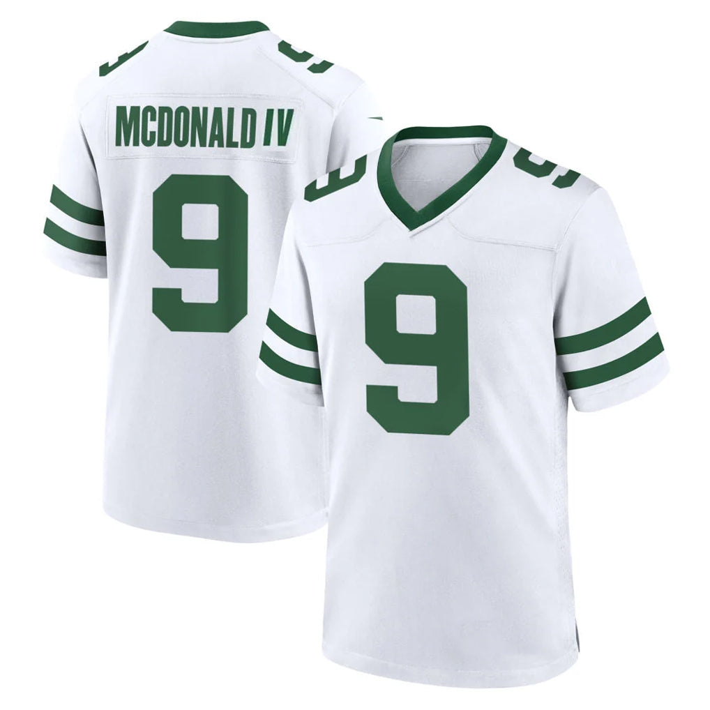 Davalo NY.Jets #9 Will McDonald IV Player White Legacy Home Game Stitched Jerseys