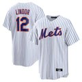 Davalo NY.Mets #12 Francisco Lindor Player White Home Game Stitched Jerseys