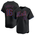 Davalo NY.Mets #16 Dwight Gooden Player Black Alternate Home Limited Stitched Jerseys