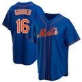 Davalo NY.Mets #16 Dwight Gooden Player Royal Home Game Stitched Jerseys