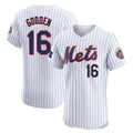 Davalo NY.Mets #16 Dwight Gooden Player White Home Limited Elite Stitched Jerseys