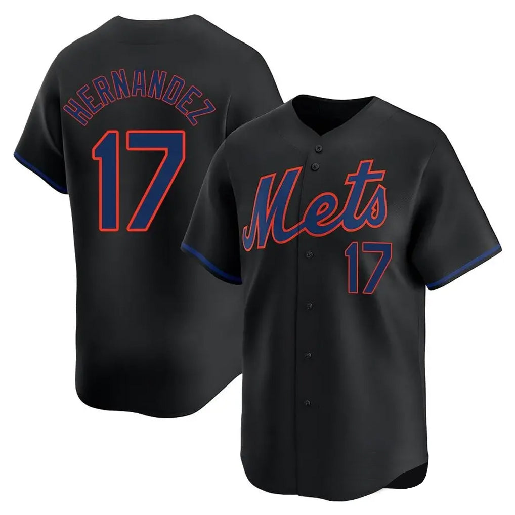 Davalo NY.Mets #17 Keith Hernandez Player Black Alternate Home Limited Stitched Jerseys
