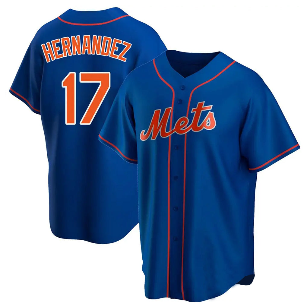 Davalo NY.Mets #17 Keith Hernandez Player Royal Home Game Stitched Jerseys