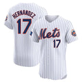 Davalo NY.Mets #17 Keith Hernandez Player White Home Limited Elite Stitched Jerseys