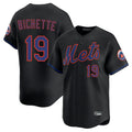 Davalo NY.Mets #19 Bo Bichette Player Black Alternate Home Limited Stitched Jerseys