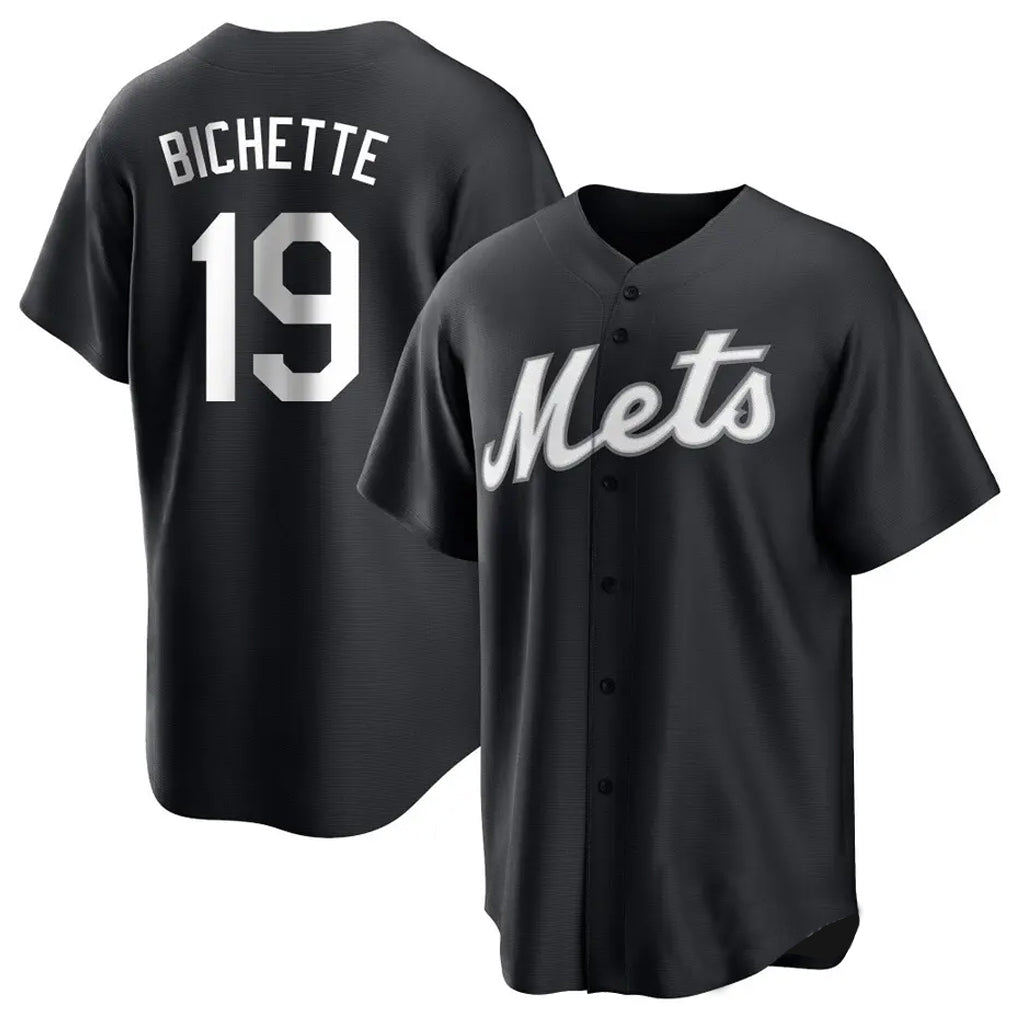 Davalo NY.Mets #19 Bo Bichette Player Black Home Game Stitched Jerseys