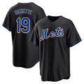 Davalo NY.Mets #19 Bo Bichette Player Black Replica Home Game Stitched Jerseys