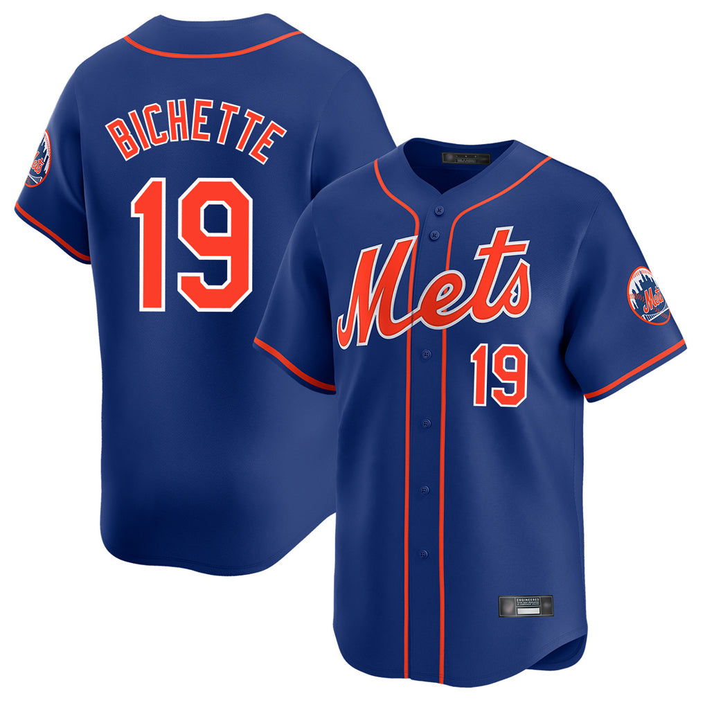 Davalo NY.Mets #19 Bo Bichette Player Royal Home Limited Stitched Jerseys
