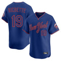 Davalo NY.Mets #19 Bo Bichette Player Royal T-shirt Home Limited Elite Stitched Jerseys