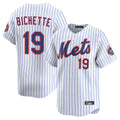 Davalo NY.Mets #19 Bo Bichette Player White Home Limited Stitched Jerseys
