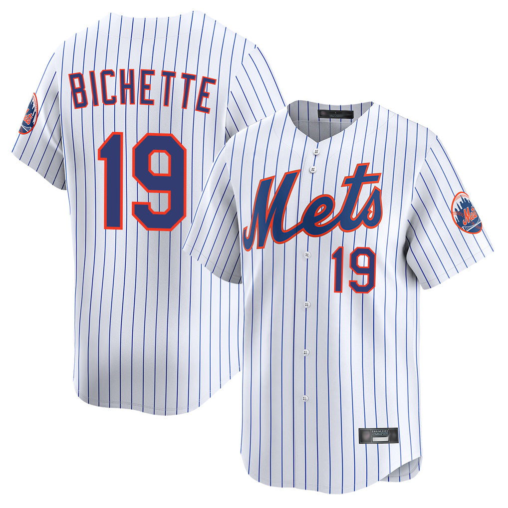 Davalo NY.Mets #19 Bo Bichette Player White Home Limited Stitched Jerseys