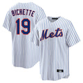 Davalo NY.Mets #19 Bo Bichette Player White Home Replica Stitched Jerseys