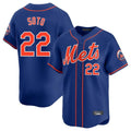 Davalo NY.Mets #22 Juan Soto Player Royal Home Limited Stitched Jerseys