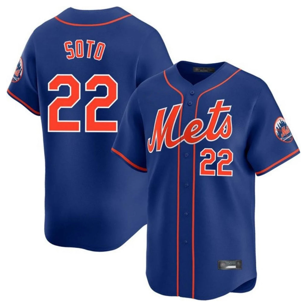 Davalo NY.Mets #22 Juan Soto Player Royal Home Limited Stitched Jerseys