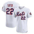Davalo NY.Mets #22 Juan Soto Player White Home Limited Elite Stitched Jerseys