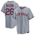 Davalo NY.Mets #26 Nolan McLean Player Gray Road Home Game Stitched Jerseys