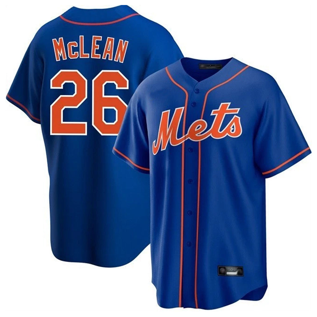 Davalo NY.Mets #26 Nolan McLean Player Royal Home Game Stitched Jerseys