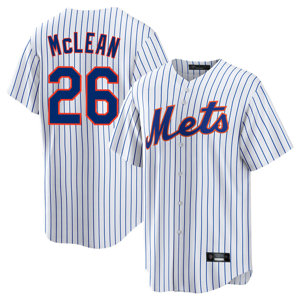 Davalo NY.Mets #26 Nolan McLean Player White Home Game Stitched Jerseys