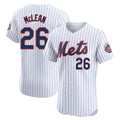 Davalo NY.Mets #26 Nolan McLean Player White Home Limited Elite Stitched Jerseys