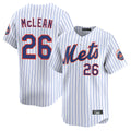 Davalo NY.Mets #26 Nolan McLean Player White Home Replica Stitched Jerseys