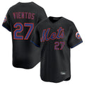 Davalo NY.Mets #27 Mark Vientos Player Black Alternate Home Limited Stitched Jerseys