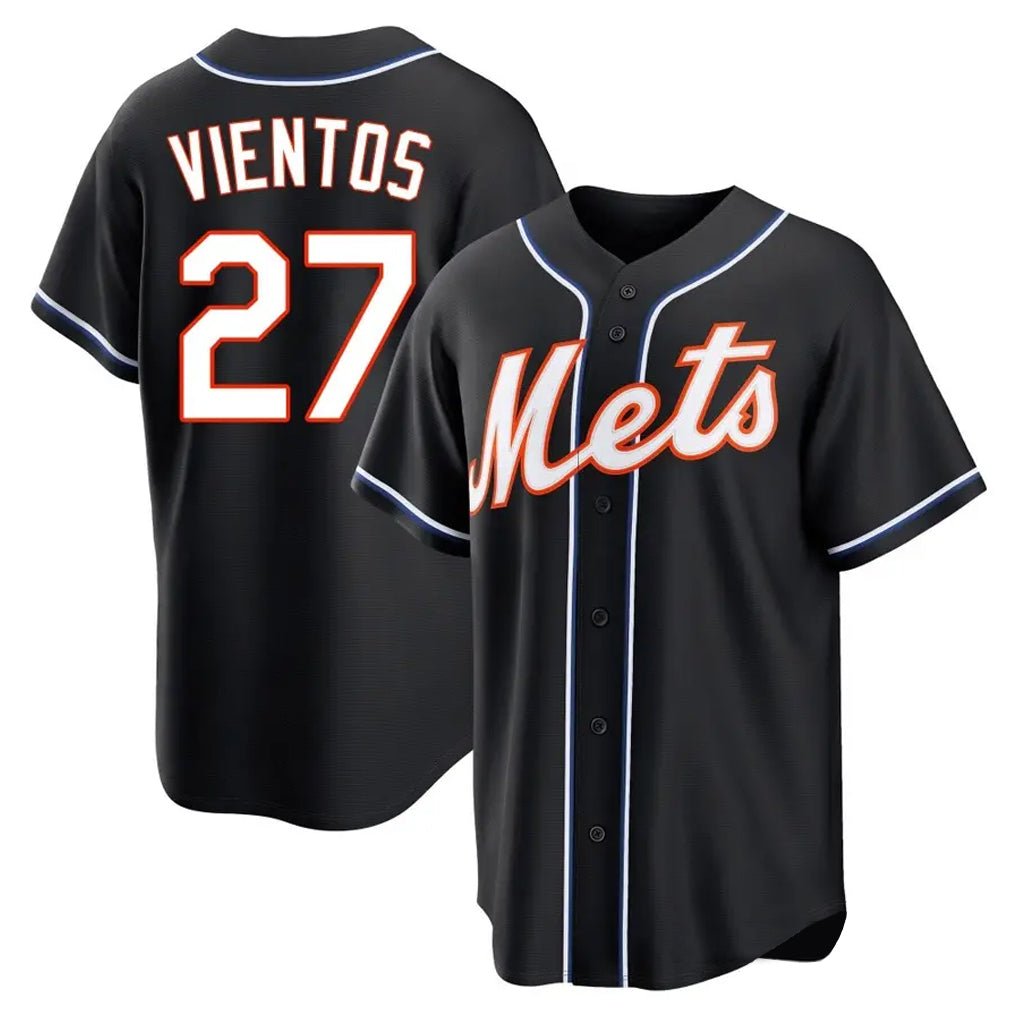 Davalo NY.Mets #27 Mark Vientos Player Black Fashion Out Game Stitched Jerseys