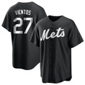 Davalo NY.Mets #27 Mark Vientos Player Black Home Game Stitched Jerseys