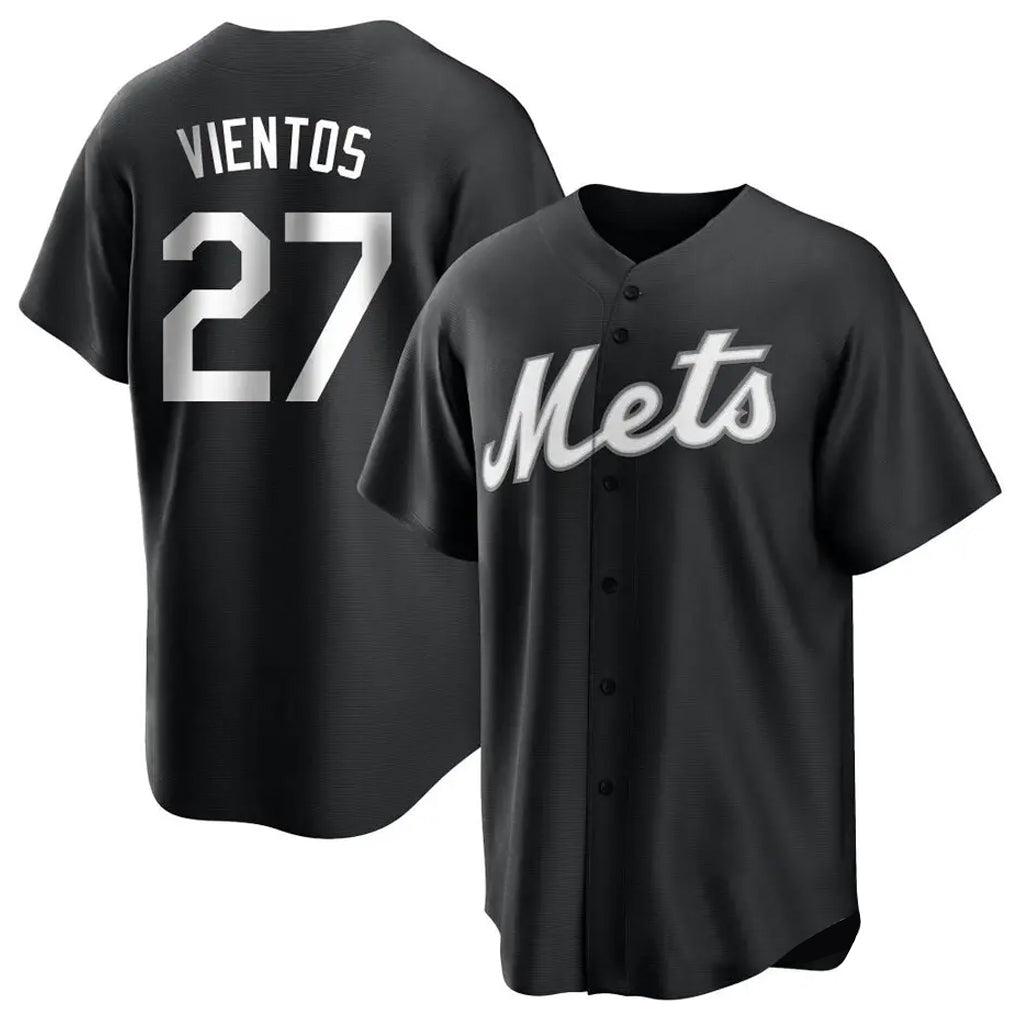 Davalo NY.Mets #27 Mark Vientos Player Black Home Game Stitched Jerseys