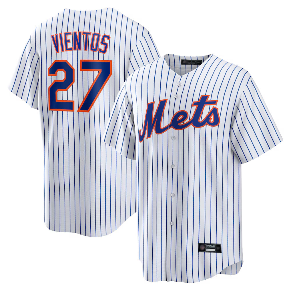 Davalo NY.Mets #27 Mark Vientos Player White Home Game Stitched Jerseys