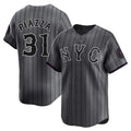Davalo NY.Mets #31 Mike Piazza Player Gray City Connect Limited Stitched Jerseys