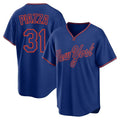 Davalo NY.Mets #31 Mike Piazza Player Royal T-shirt Home Game Stitched Jerseys