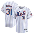 Davalo NY.Mets #31 Mike Piazza Player White Home Replica Stitched Jerseys