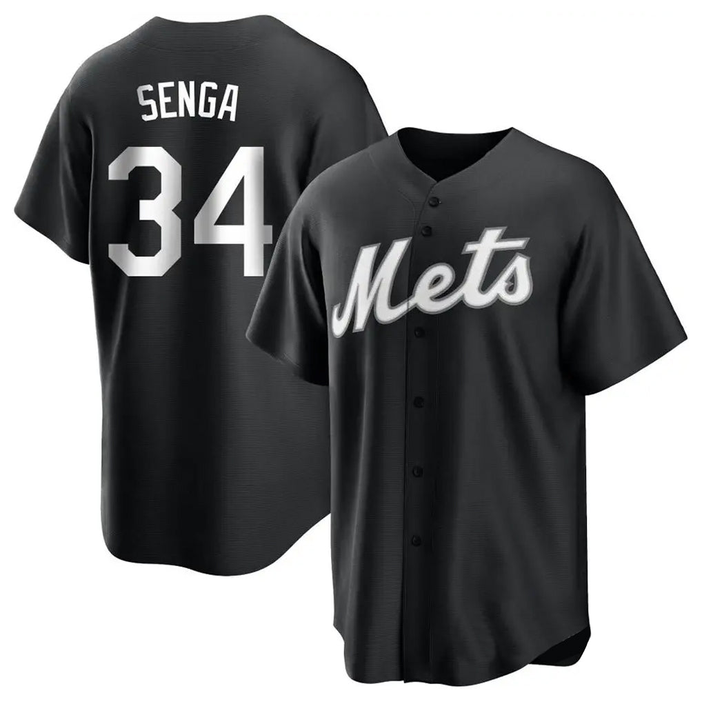Davalo NY.Mets #34 Kodai Senga Player Black Home Game Stitched Jerseys