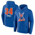 Davalo NY.Mets #34 Kodai Senga Player Royal Club Pullover Hoodie Game Stitched Jerseys