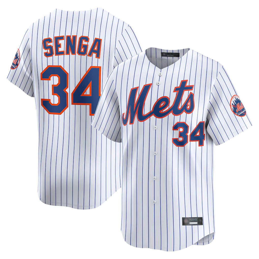 Davalo NY.Mets #34 Kodai Senga Player White Home Limited Stitched Jerseys