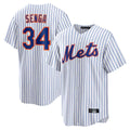 Davalo NY.Mets #34 Kodai Senga Player White Home Replica Stitched Jerseys