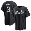 Davalo NY.Mets #3 Carson Benge Player Black Home Game Stitched Jerseys