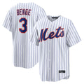 Davalo NY.Mets #3 Carson Benge Player White Home Limited Stitched Jerseys