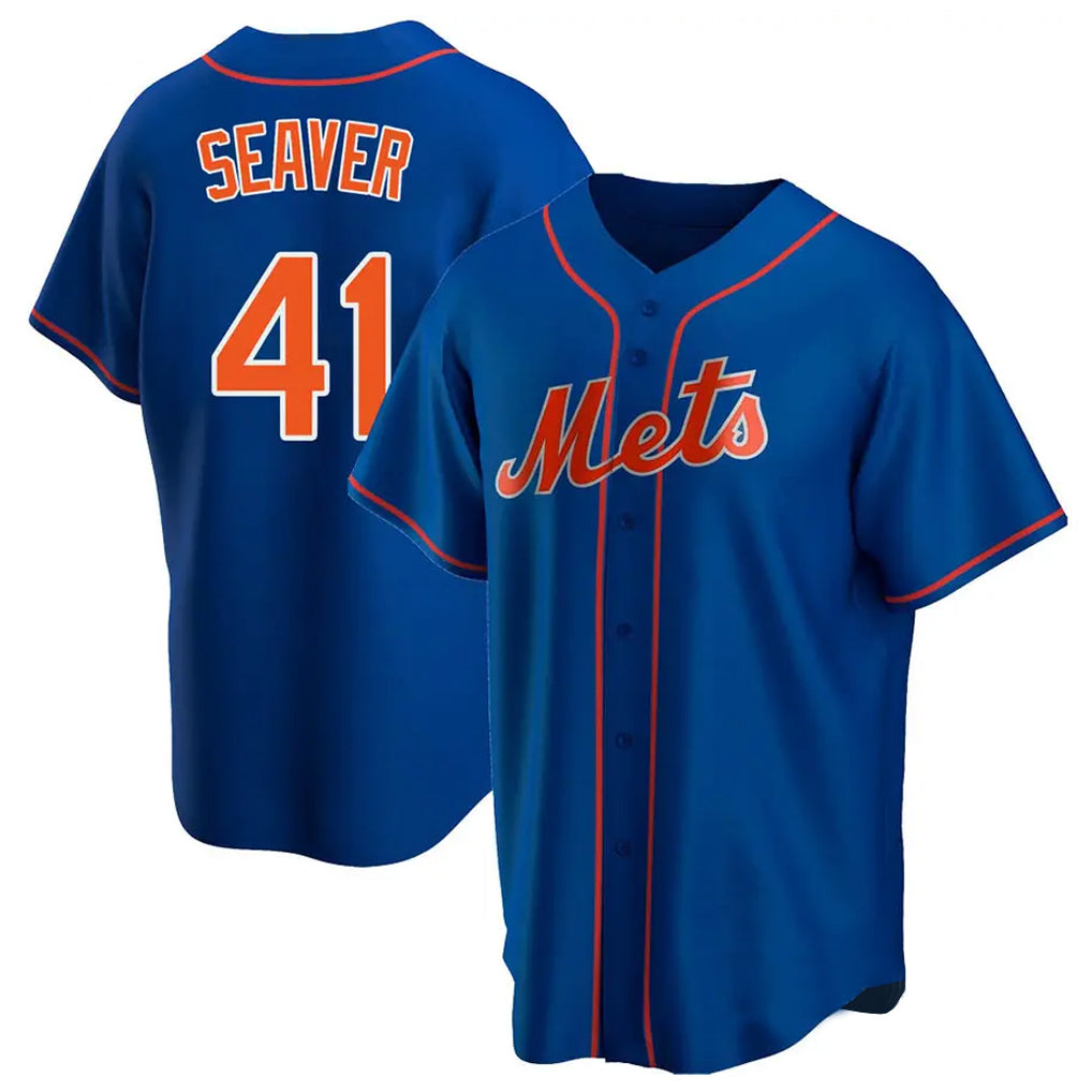 Davalo NY.Mets #41 Tom Seaver Player Royal Home Game Stitched Jerseys