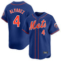 Davalo NY.Mets #4 Francisco Alvarez Player Royal Home Limited Stitched Jerseys