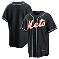 Davalo NY.Mets Blank Player Fashion Black Out Game Stitched Jerseys
